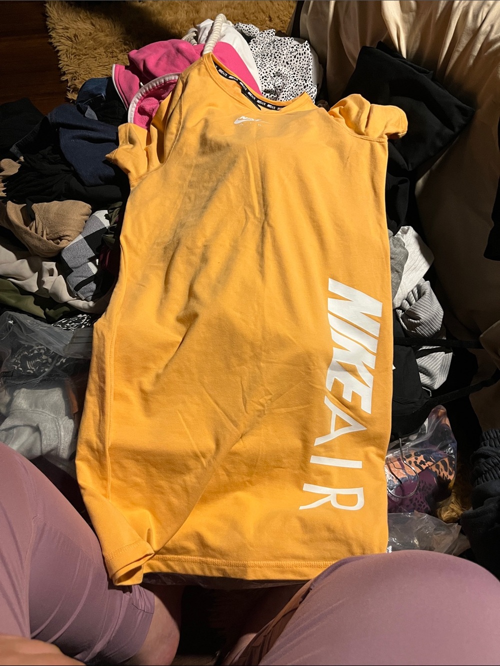 Nike Orange 'NIKE AIR' dress